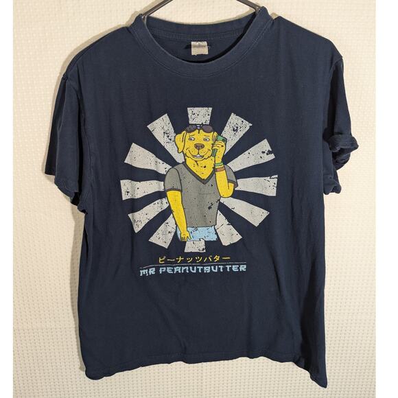 BoJack Horseman Mr Peanutbutter Anime Graphic T Shirt Adult Large Blue TV Tee - Picture 1 of 4